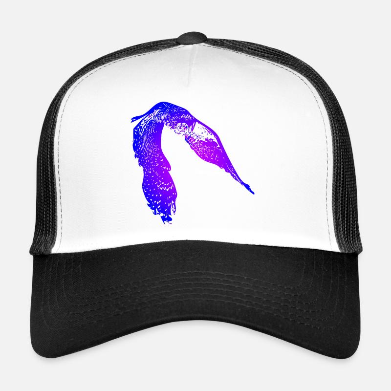 Owl - Trucker Cap - white/black