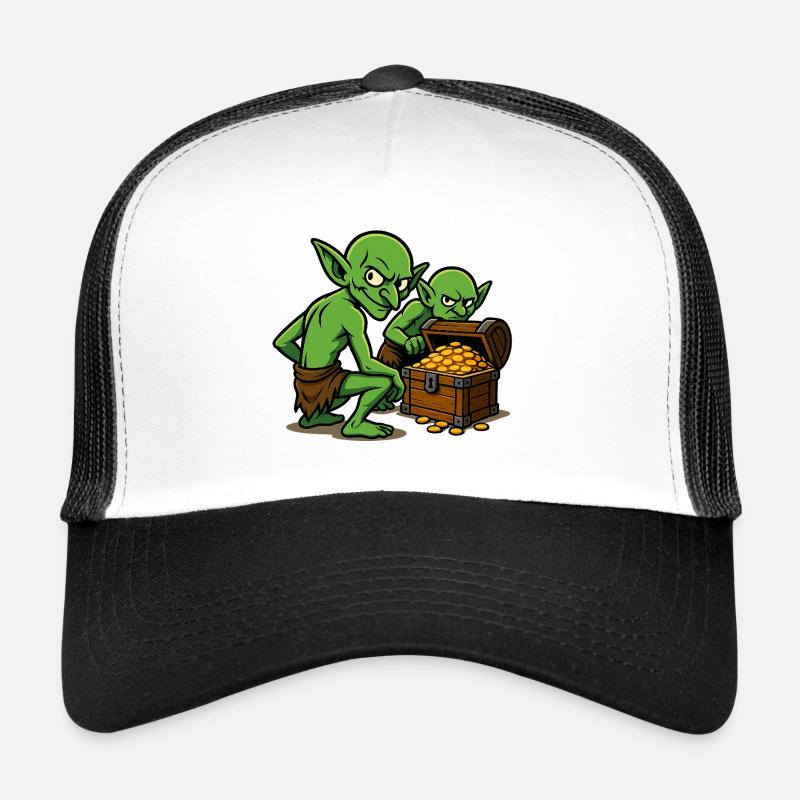 Trésor du Bouffon Vert Casquette trucker 