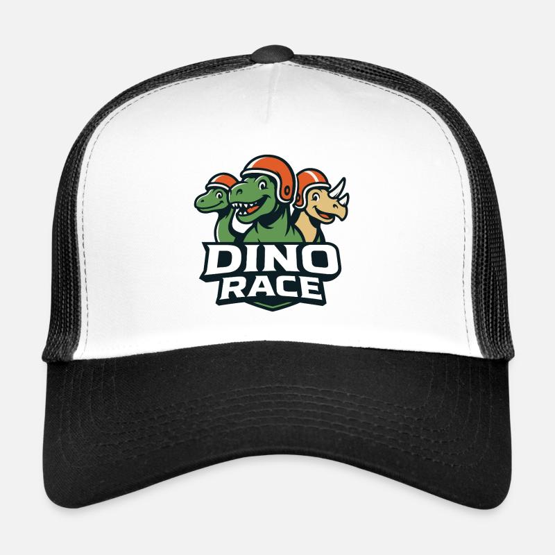 Logo Course de Dinosaure DinoRace Casquette trucker 