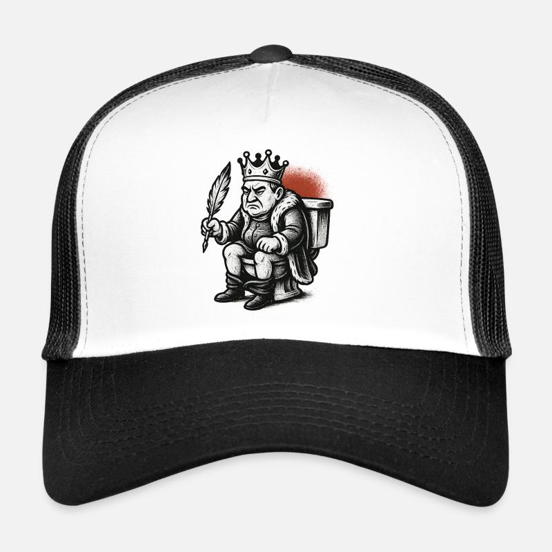 König auf Thron mit Feder Trucker Cap