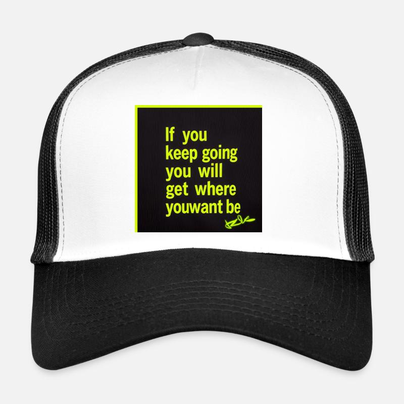 Nachhaltige Motivation: Neontext Trucker Cap