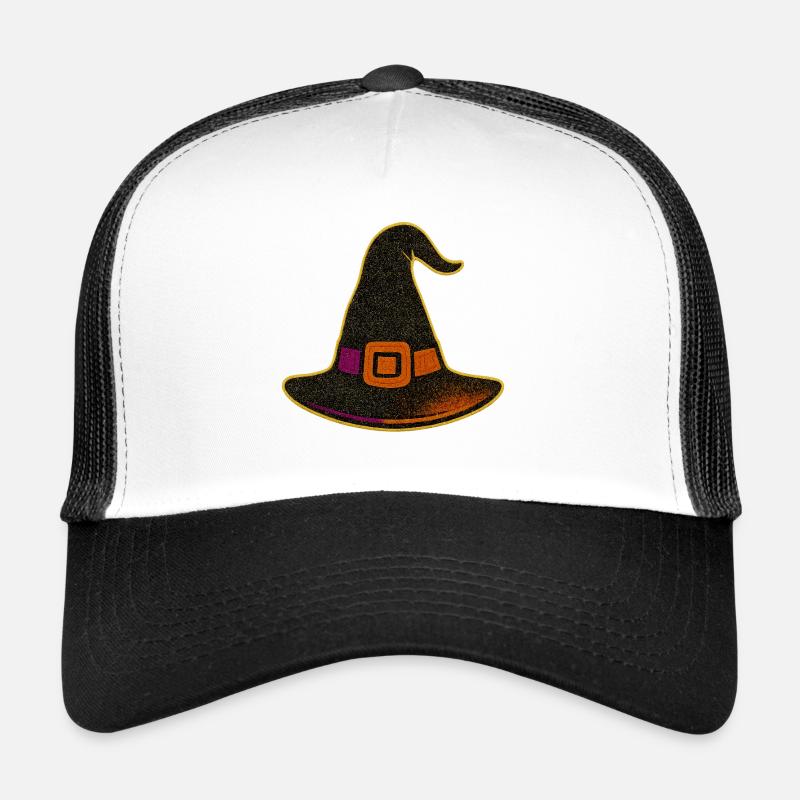 Sparkling Witch Hat Glitter Trucker Cap