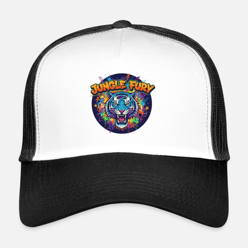 Jungle Fury Tiger Graffiti Casquette trucker 