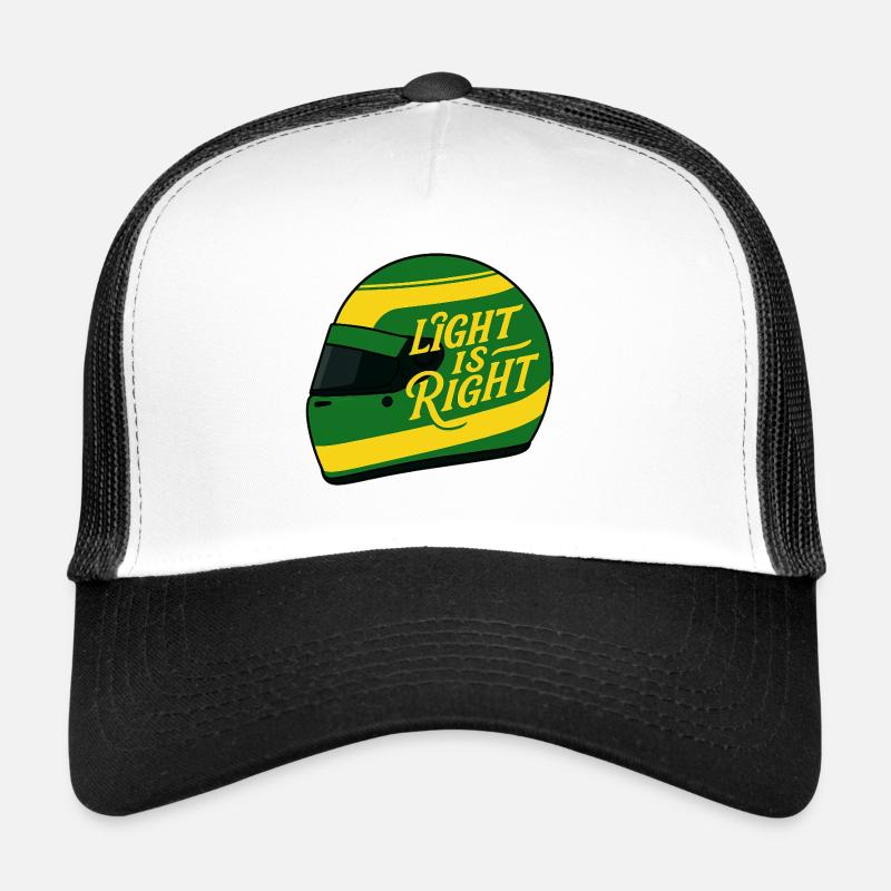 Das Licht hat Recht - Trucker Cap - Weiß/Schwarz