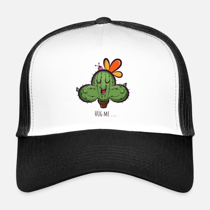 Cactus Hug Me Cartoon Casquette trucker 