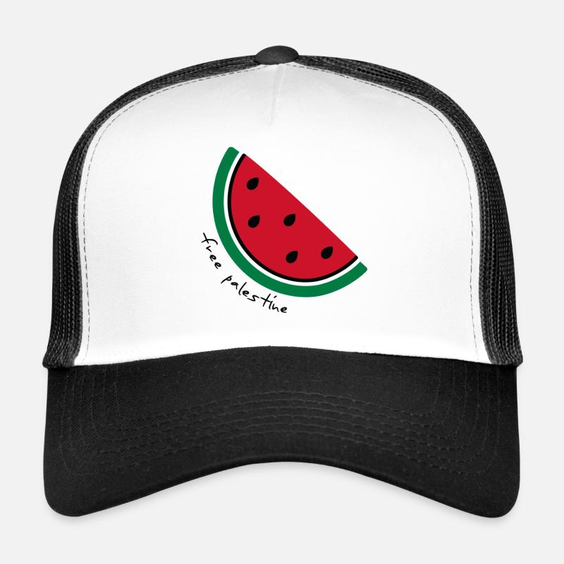 Wassermelonenscheibe Pop Art - Trucker Cap - Weiß/Schwarz