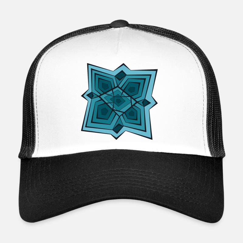 Geometric Starry Theme Trucker Cap