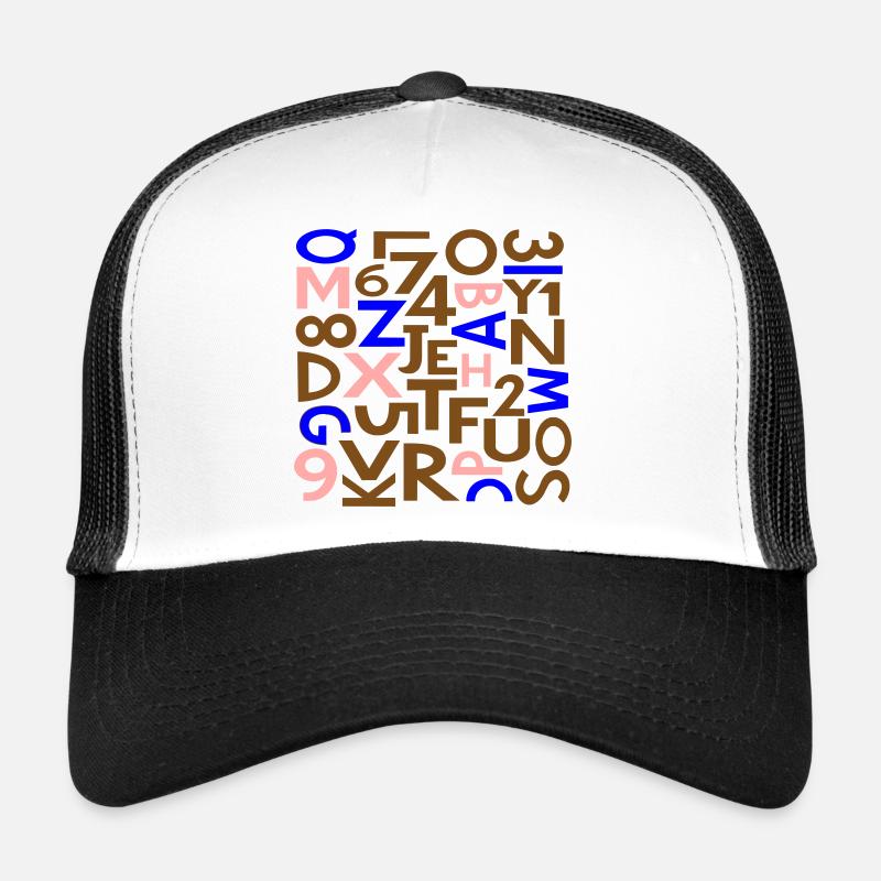 Zahlen & Buchstaben von Cean Trucker Cap