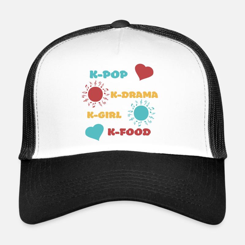K-pop k-drama 3 couleurs custom Casquette trucker 