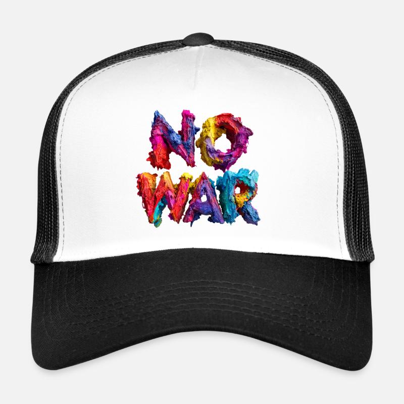 No War Farbexplosion Trucker Cap