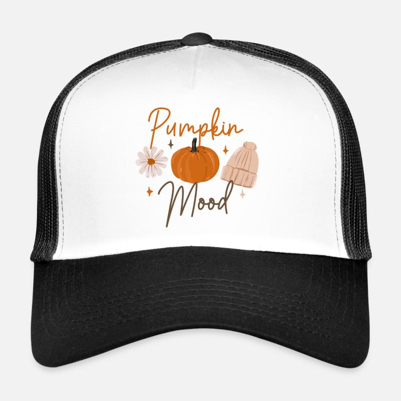 citrouille humeur automne douillet Casquette trucker 