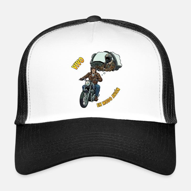 Je vis en mode avion Casquette trucker 