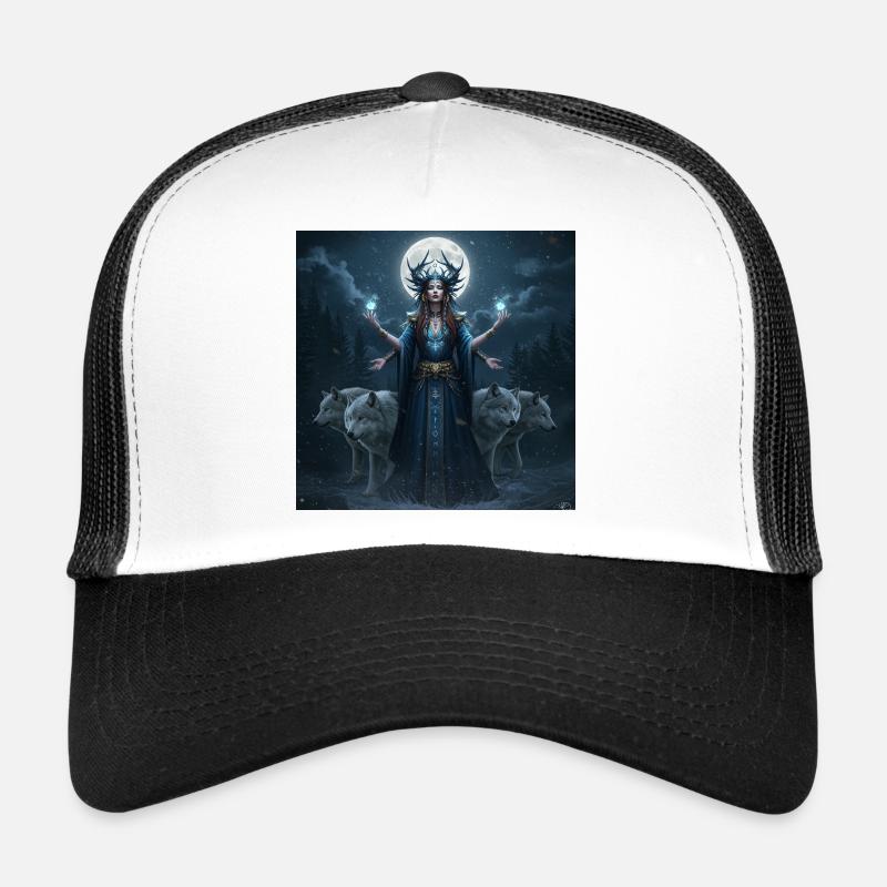 Moon Queen of Wolves Trucker Cap