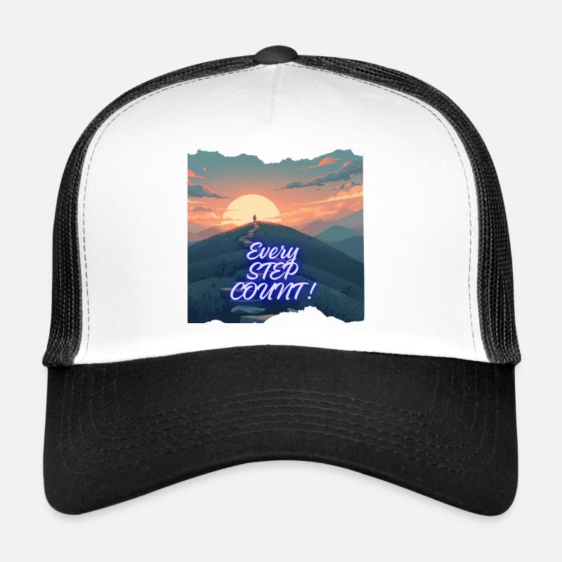 Chaque Pas Compte Horizon Neon Casquette trucker 