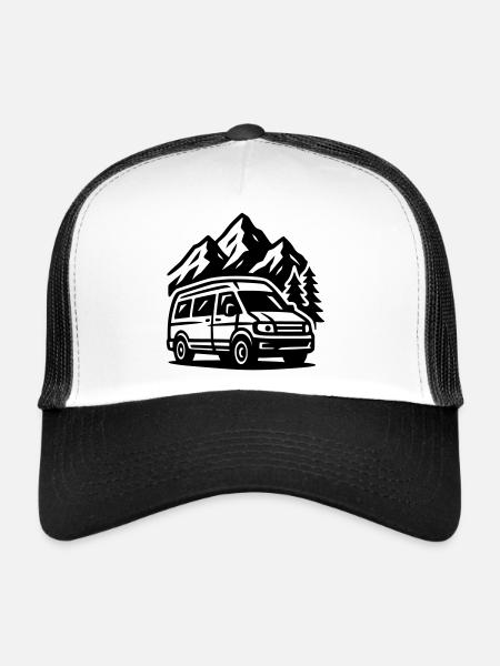 Vanlife - Casquette trucker - blanc/noir