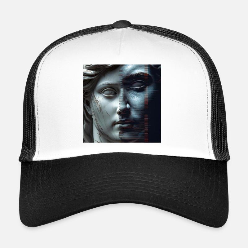 Antiquity meets glitch Trucker Cap