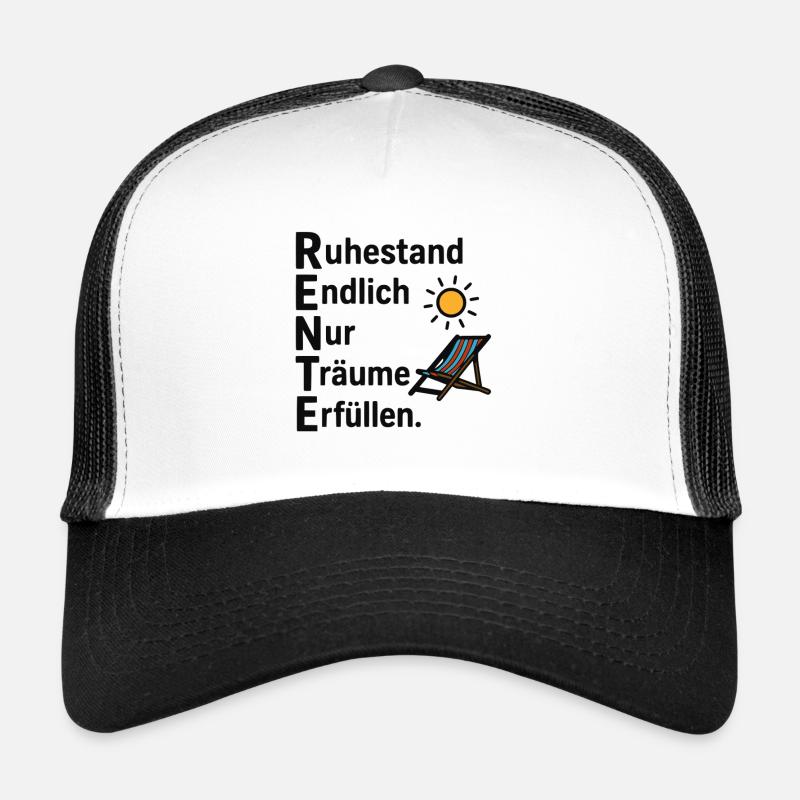 Retirement finally only fulfills dreams! - Trucker Cap - white/black