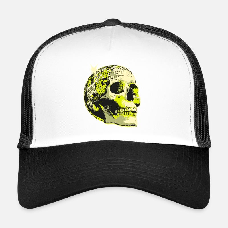Neon Crâne Boule Disco Casquette trucker 