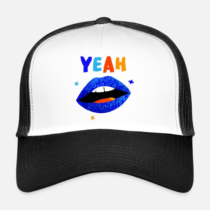 Lebendige Regenbogenlippen YEAH Trucker Cap