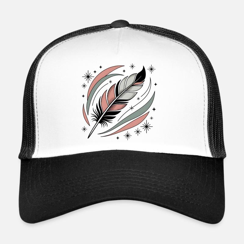 Plume d’âme boho Casquette trucker 