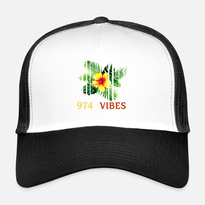 Tropical Hibiscus 974 Vibes Casquette trucker 