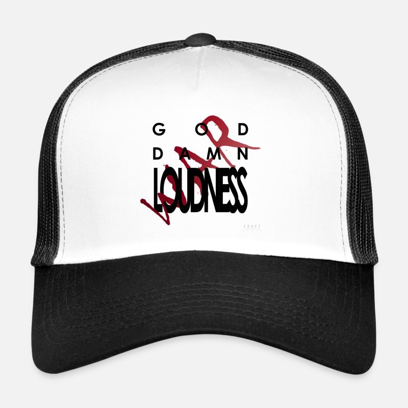 God Damn Loudness War - Casquette trucker - blanc/noir