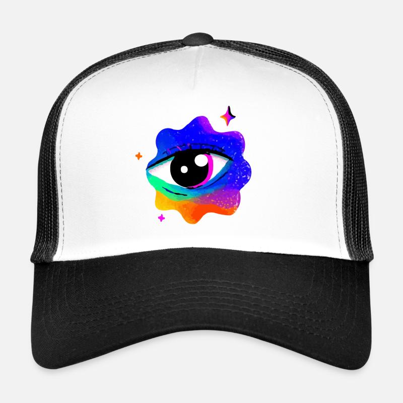 Nébuleuse de l’œil arc-en-ciel vif Casquette trucker 