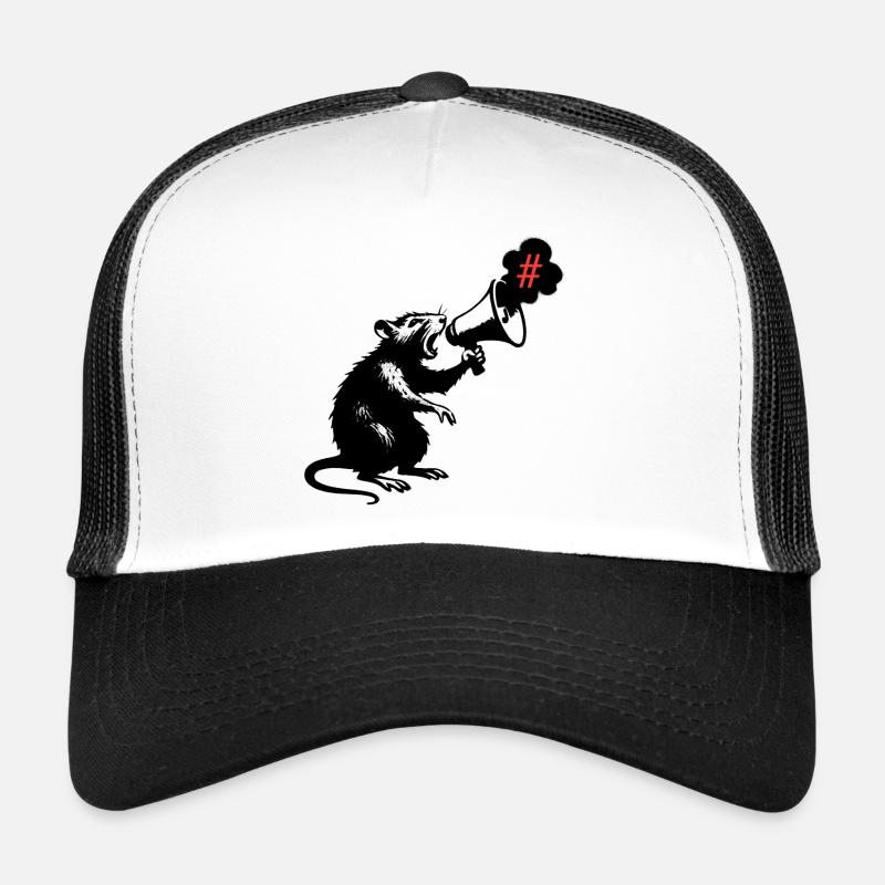 Rat makes stink | Street Art Stencil Style Trucker Cap