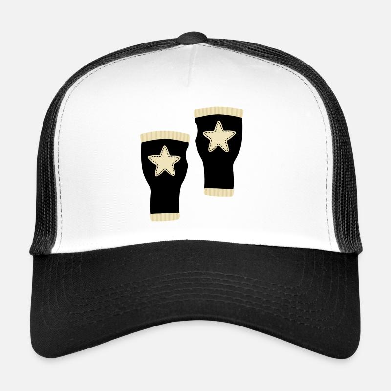 Star Fingerless Gloves Design Trucker Cap
