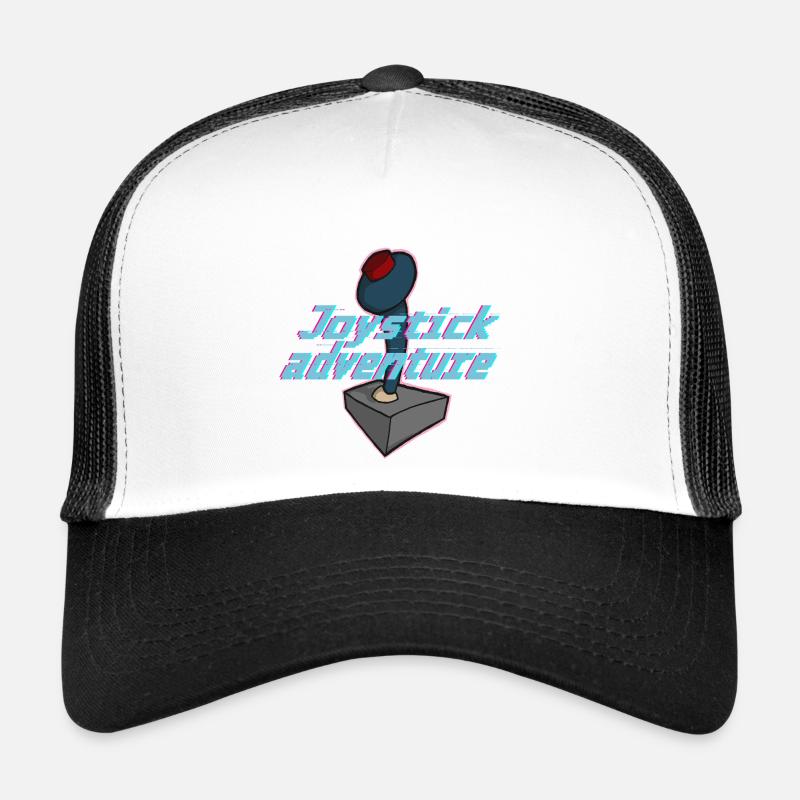 Game Adventure Neon Glitch Trucker Cap