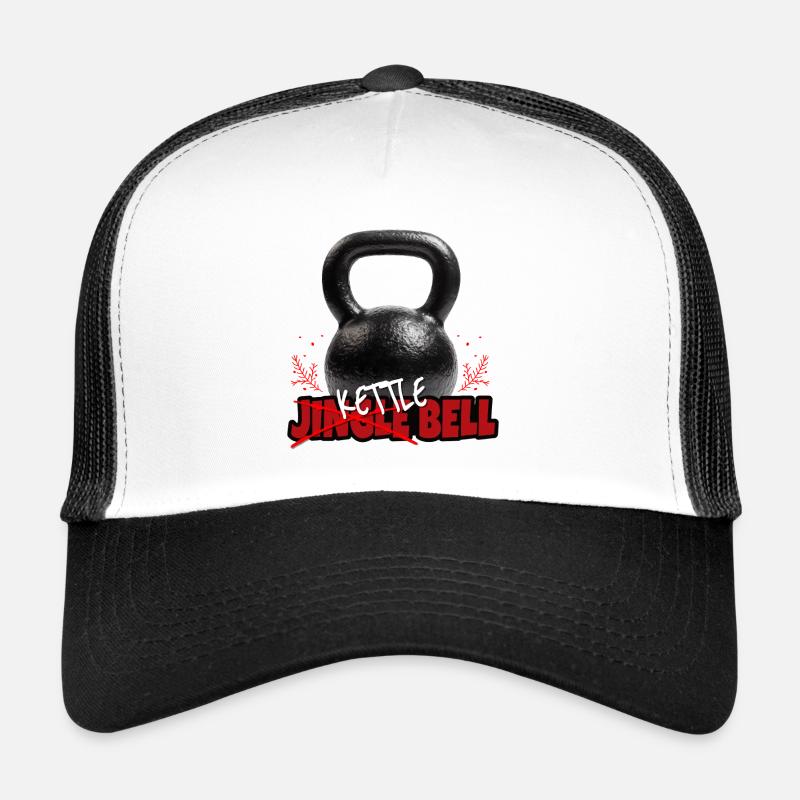 Jingle Bell - Kettlebell - Trucker Cap - Weiß/Schwarz
