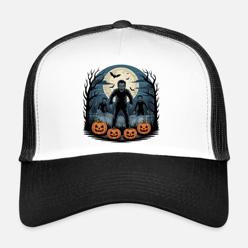 Zombie Halloween - Trucker Cap - Weiß/Schwarz