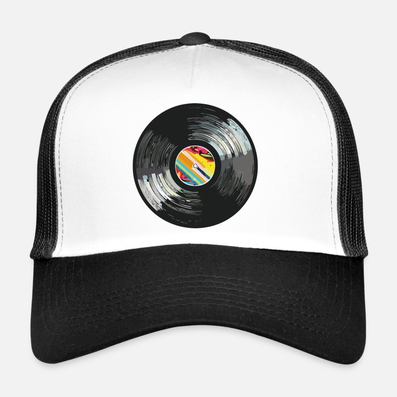 Vinyl_4 - Trucker Cap - white/black