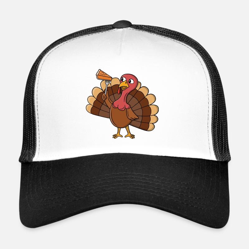 Dinde avec une tranche de tarte Casquette trucker 