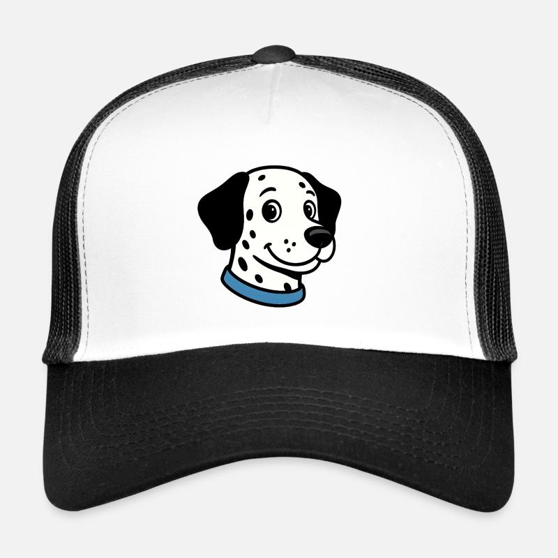 Dalmatian with blue necklace Trucker Cap