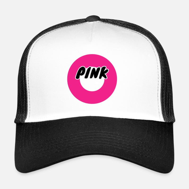 Lettrage cercle ROSE Casquette trucker 
