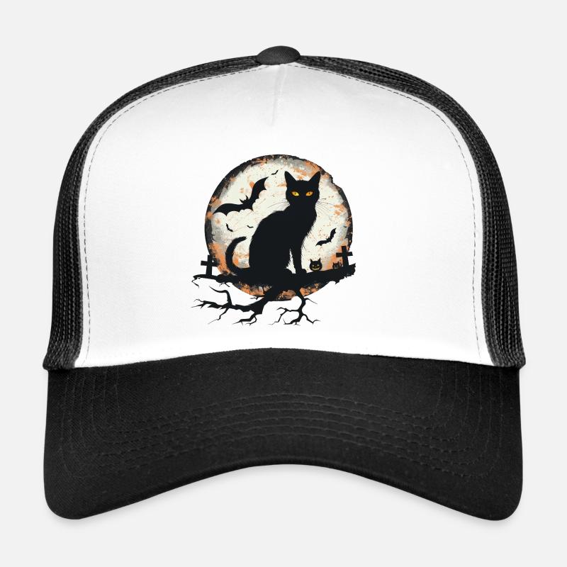 Cat Halloween Trucker Cap