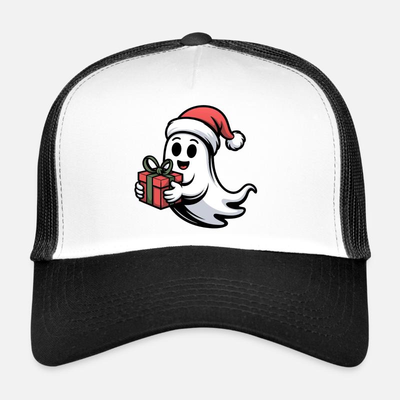 Weihnachtsgeist mit Geschenk Casquette trucker 