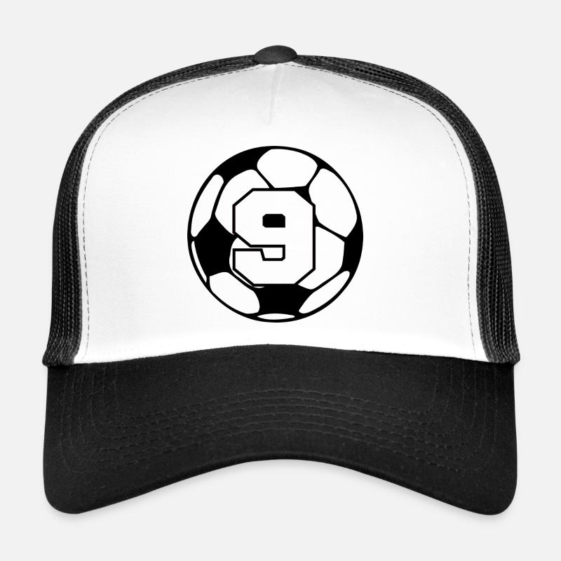 Numéro 9 football - 9e anniversaire  Casquette trucker 