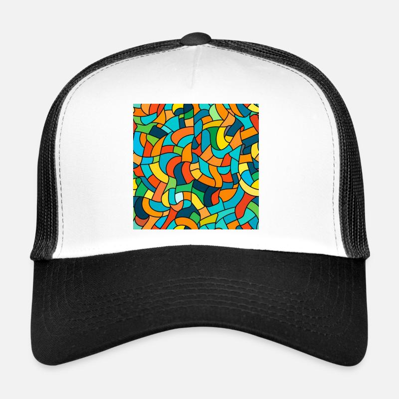 Nœud de couleur Tangle Casquette trucker 