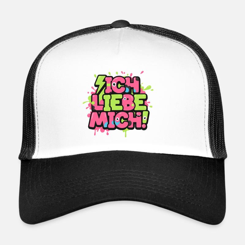 Ich Liebe Mich Graffiti Trucker Cap