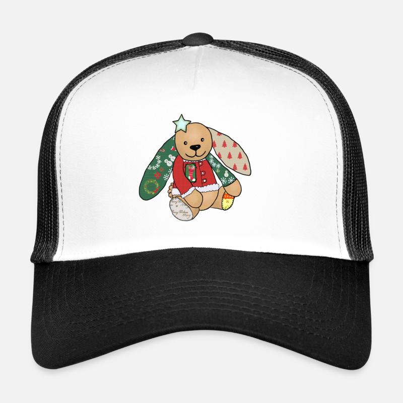 Lapin de Noël Casquette trucker 