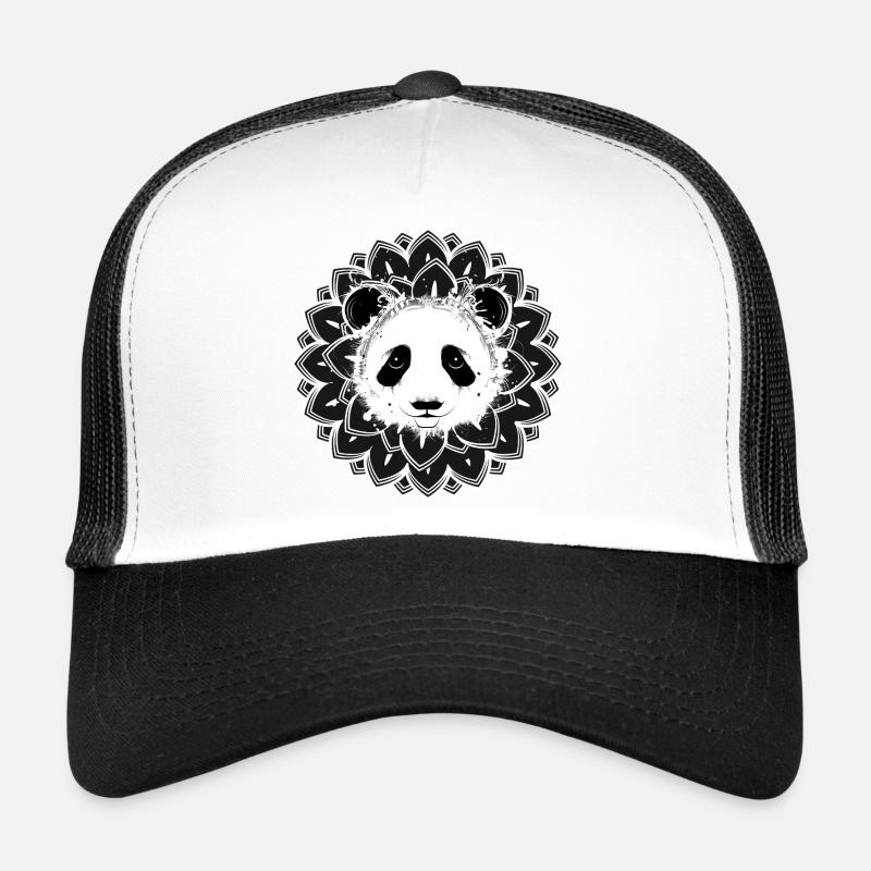 Panda Mandala – Harmonious Animal Motif Trucker Cap