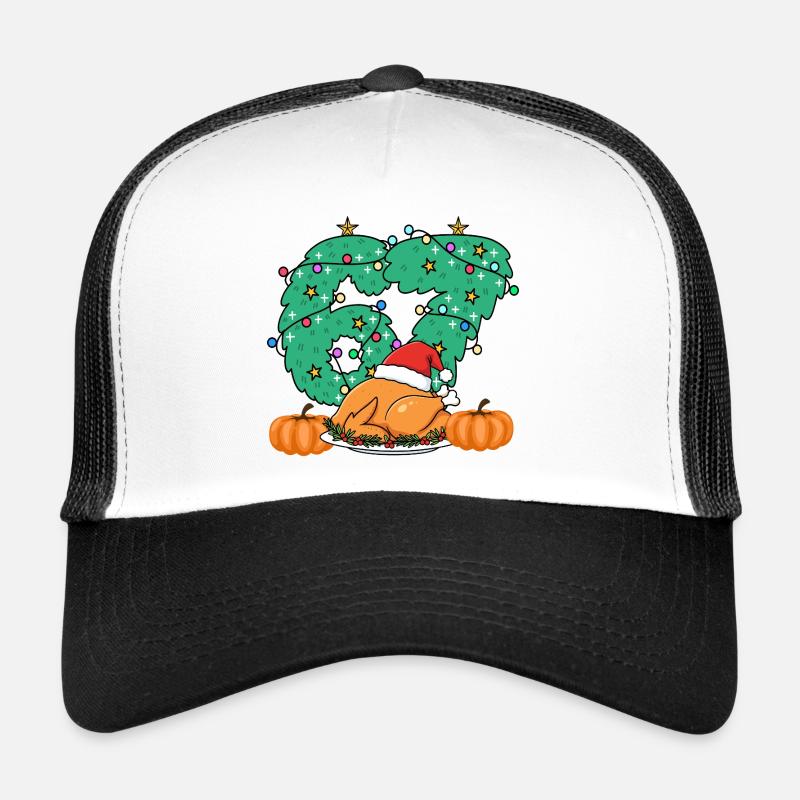 Couronne de rôti de Noël gobble numéro 67 merci Casquette trucker 