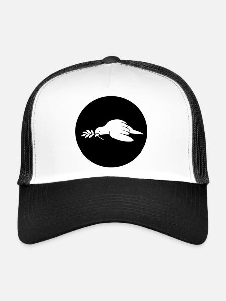 Dove of Peace - Trucker Cap - white/black