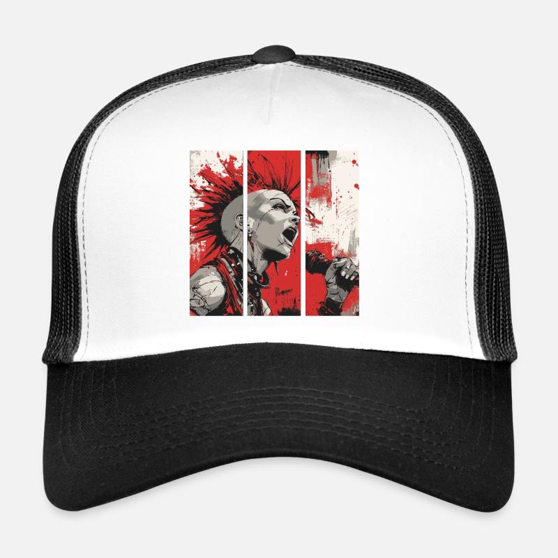 Punk Rebellion – Singer with mohawk Trucker Cap
