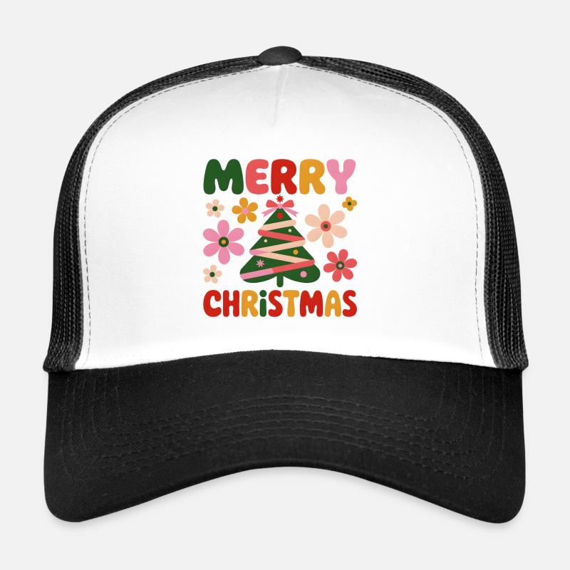 Merry Christmas  - Trucker Cap - Weiß/Schwarz
