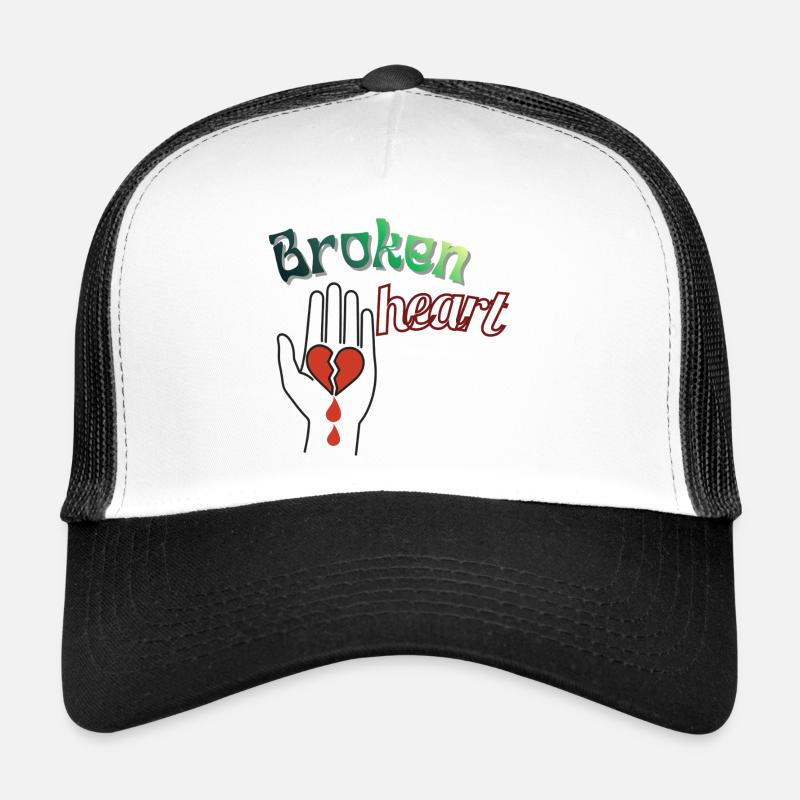 Hand with a broken heart Trucker Cap