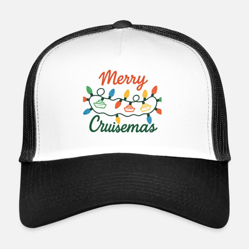 Frohe Kreuzfahrt Weihnachtsbeleuchtung Trucker Cap