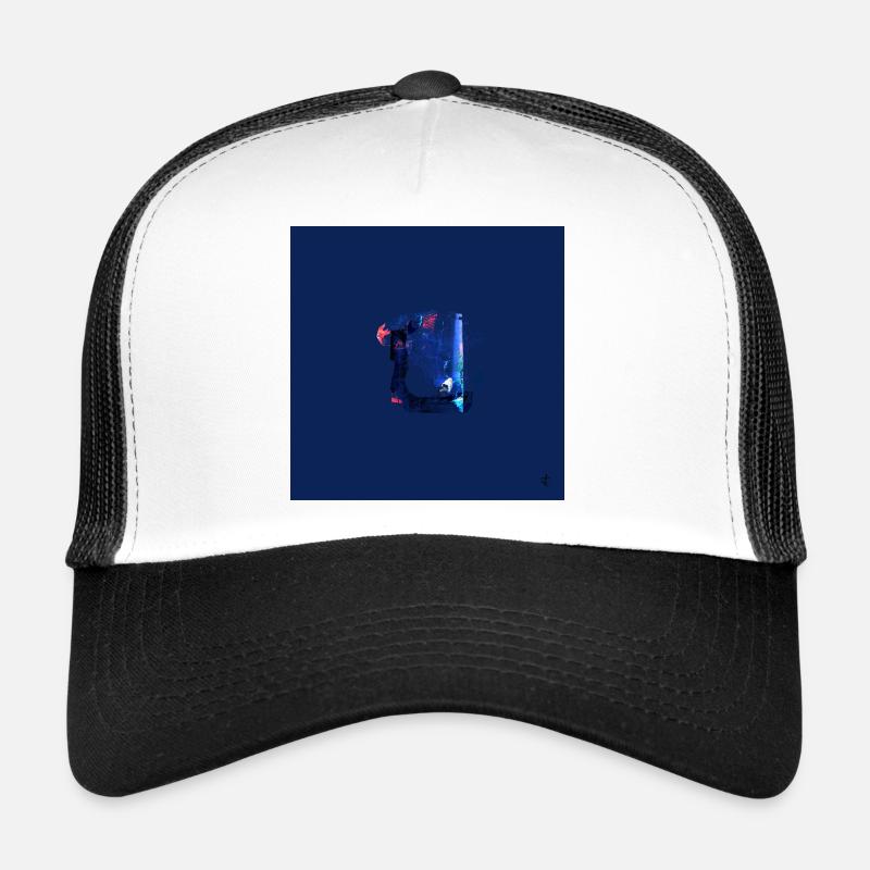 TEXTURA_DE_COLOR_#27 - Trucker Cap - Weiß/Schwarz